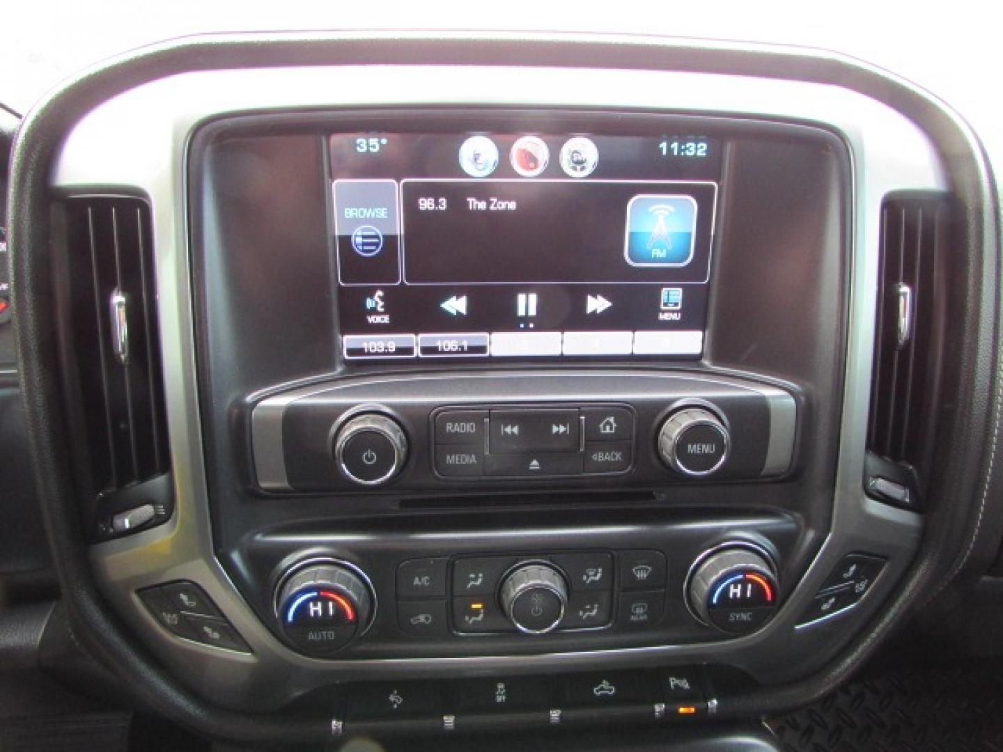 2015 White /Black Chevrolet Silverado 1500 LTZ Crew Cab Short Box 4WD (3GCUKSEJ7FG) with an 6.2L Ecotec gasoline engine, 6 speed automatic transmission, located at 4562 State Avenue, Billings, MT, 59101, (406) 896-9833, 45.769516, -108.526772 - Photo#17